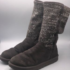 ugg gray sweater boots